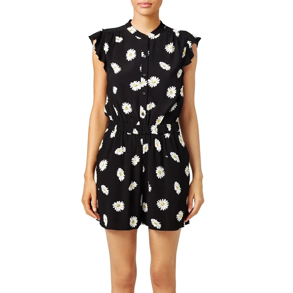 Kate Spade Daisy Dot Crepe Romper
